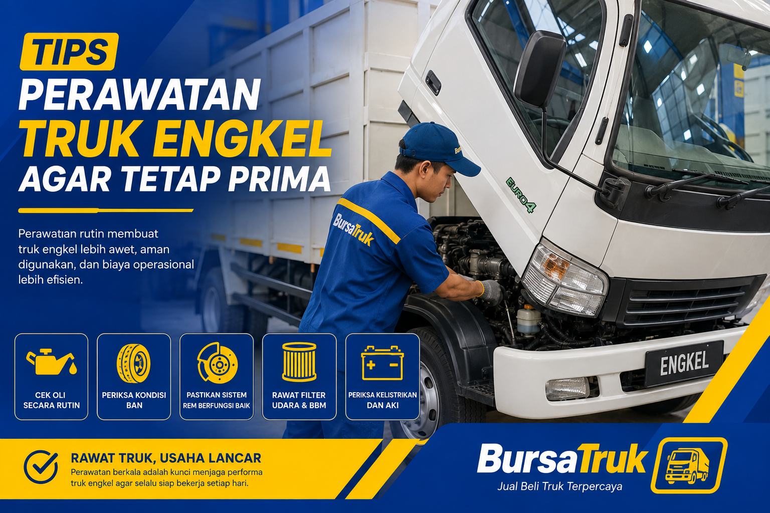 Tips Perawatan Truk Engkel agar Tetap Prima