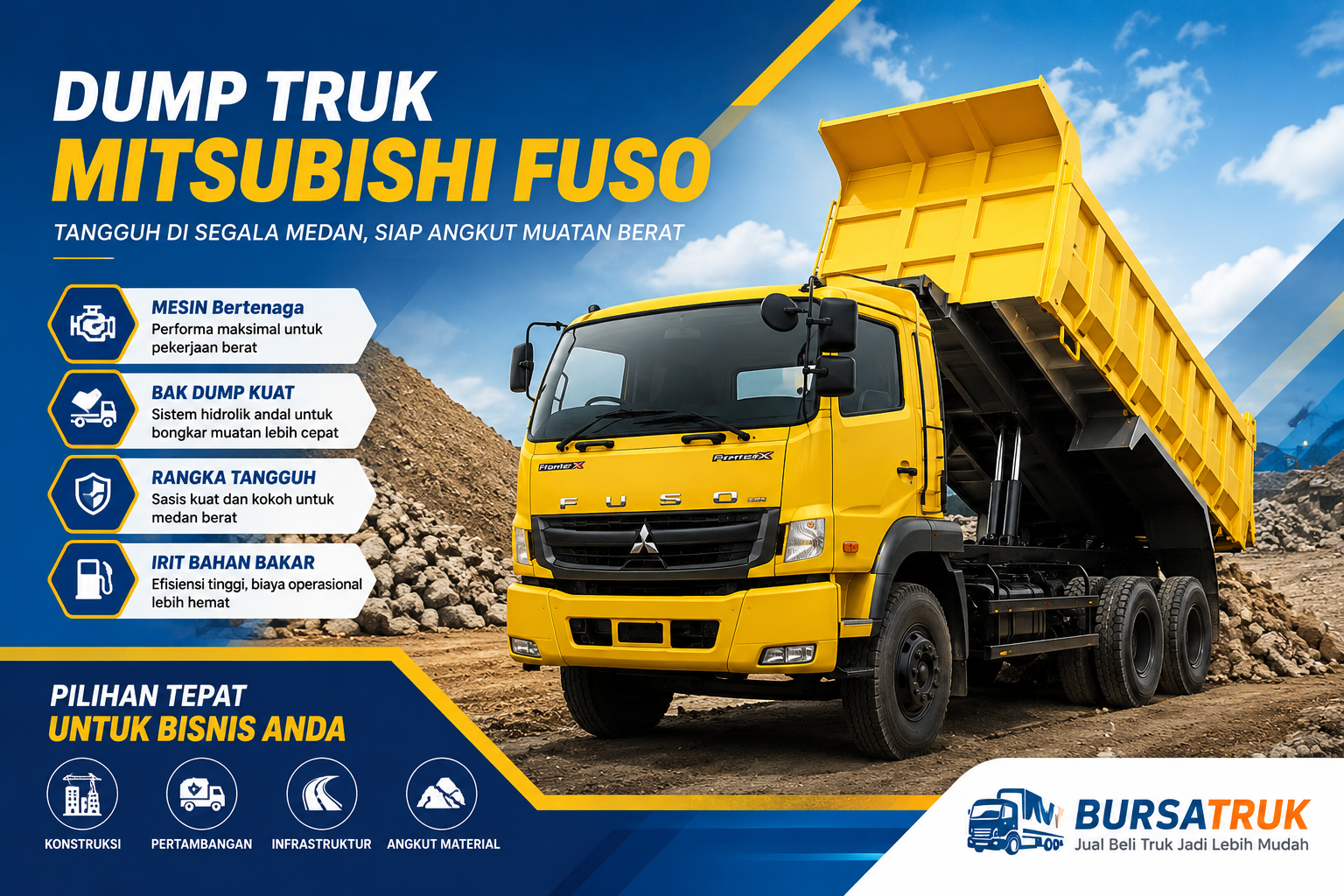 Dump Truk Mitsubishi Fuso: Harga, Spesifikasi & Pilihan Model