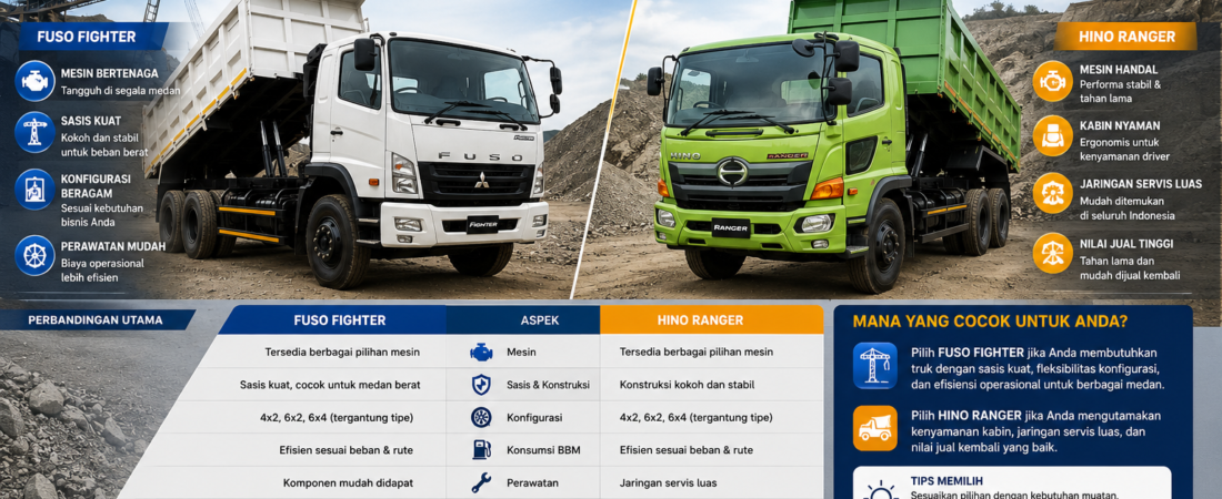 Fuso Fighter vs Hino Ranger: Mana Lebih Bagus untuk Proyek?