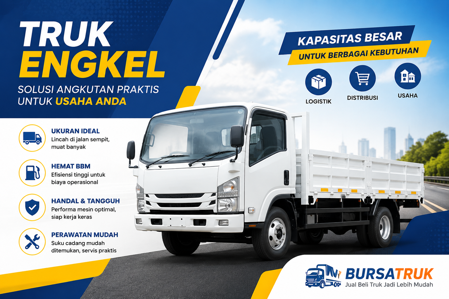 Mengenal Truk Engkel: Jenis, Kapasitas Muatan, dan Kegunaannya