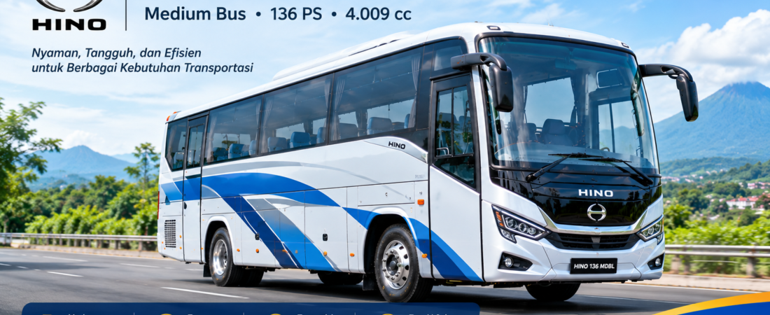 Hino Bus 136 MDBL: Harga, Spesifikasi, Kapasitas dan Kelebihannya