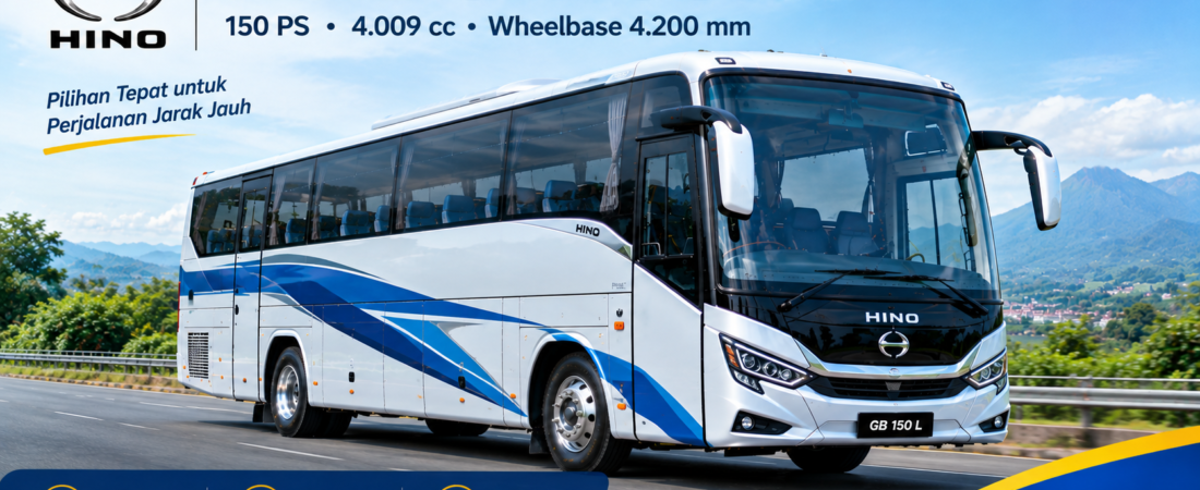 Hino Bus GB 150 L: Harga, Spesifikasi & Kapasitas Bus