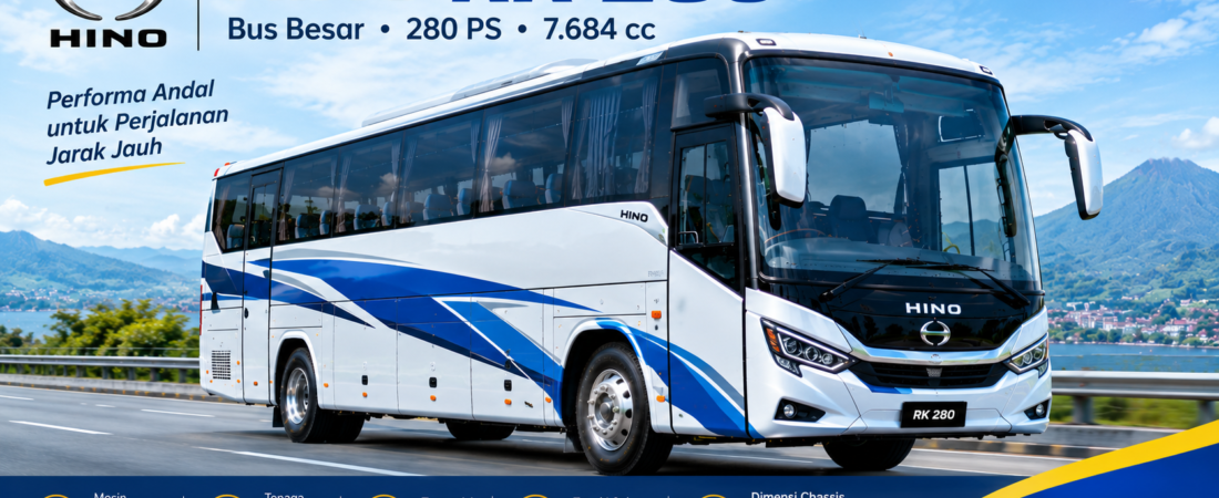 Hino Bus RK 280: Harga Sasis, Spesifikasi, Kapasitas dan Kelebihan Bus