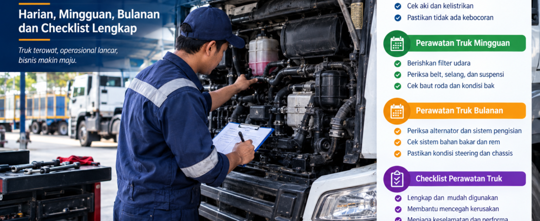 Jadwal Perawatan Truk: Harian, Mingguan, Bulanan & Checklist