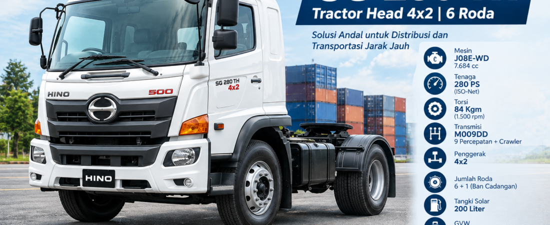 Hino 500 SG 280 TH: Harga, Spesifikasi dan Simulasi Kredit Hino 6 Roda